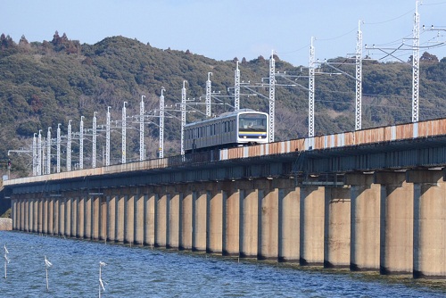 鹿島線 長さ1236mの北浦橋梁を渡る 鉄道写真の旅 楽天ブログ