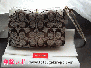 COACH(コーチ)ハンプトンズシグネチャーバッグポーチ