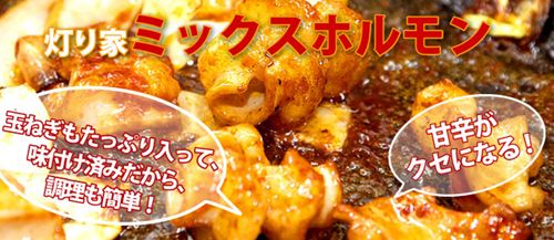 飛騨の牛ホルモン焼 いろいろな食感が楽しめるミックスホルモン焼