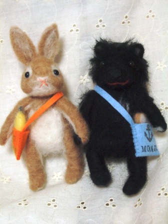 ポコちゃんもんじちゃん公開 Woolrabbits 羊毛で作ったウサギたち 楽天ブログ