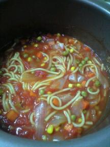 パスタ入りミネストローネ