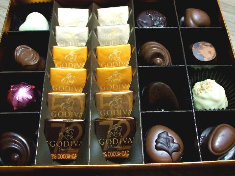 ゴディバのチョコレート レディノア の意味 09年最初のスイーツ ガレットのお菓子日記 楽天ブログ
