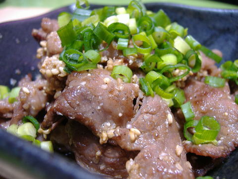 牛バラ肉の胡麻ポン酢和え ほい三郎の台所 Rock Bar 音輩のマスターの料理レシピ 楽天ブログ