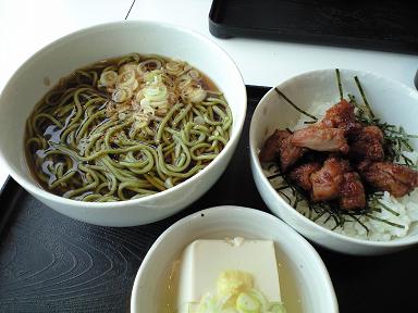 煎茶蕎麦&ミニとりやき丼
