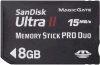 SanDisk UltraII メモリースティックP8GB 転送RO Duo 速度15MB/Sec SDMSPDH-008G-J61