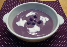 西山さんちの紫イモのポタージュ