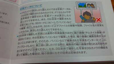 Dsi 取扱説明書を読んで突っ込もう のほほん ゲッコー 楽天ブログ