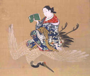 絵師・宮川長春の作品と『乗鶴美人』（費長房/ひちょうぼう