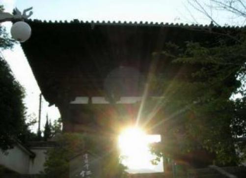 当麻寺の夕陽