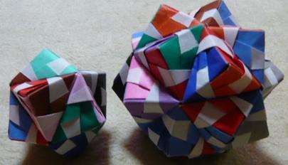 ユニット折り紙 くす玉 モヤッとボール なのを作りました 自 遊 館 Andante 楽天ブログ