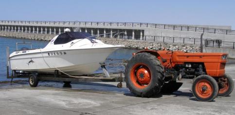 ボート牽引車は外車 北の狩人いい大砲だい 楽天ブログ