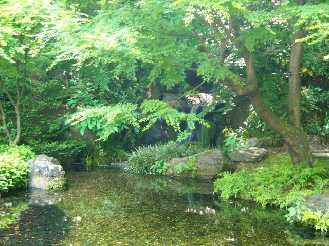 蒸留所敷地内にこんなオアシスが…o(*^▽^*)o~♪