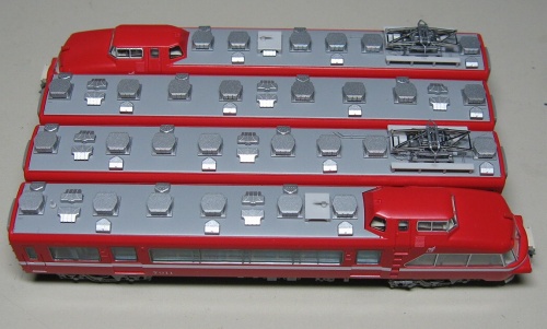 トミックスの名鉄7000系パノラマカー「第11編成（復活白帯