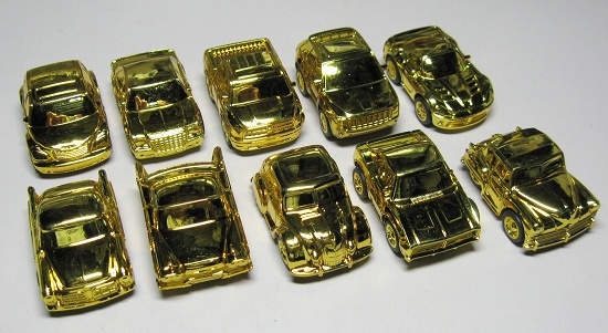 新品豊富なワンダ 金メッキカーコレクション 10種×12セット　送料無料 乗用車