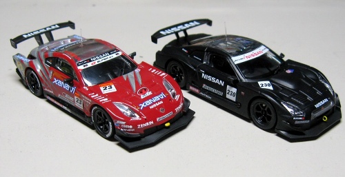 ニスモフェスティバル2007仕様のZとGT－Rのミニカー