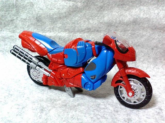 トランスフォーマークロスオーバー スパイダーマン バイク