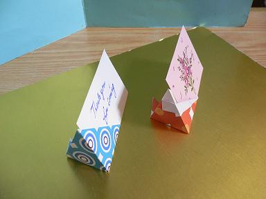 カード立て 折り紙サロン 楽天ブログ