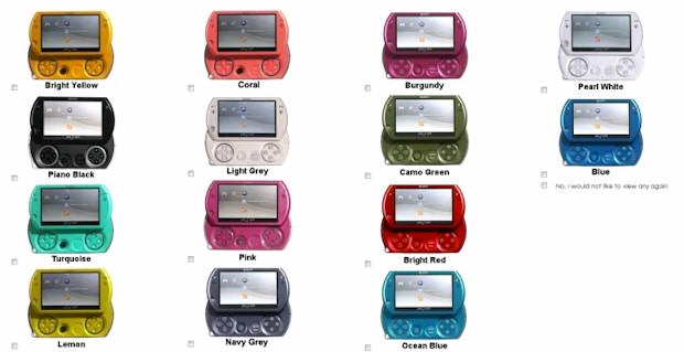 PSP go new color