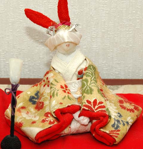 古布手作り ちりめん人形 ウサギの結婚式 | ちりめんの小物たち - 楽天 