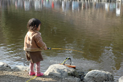 小さな釣り人