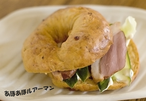 鴨ハムレタスサンド