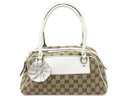 GUCCI グッチ TROPHY ボストンバッグ ベージュ/エボニーGG ミスティックホワイト 189827 FFPAG 9761