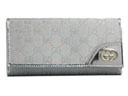 GUCCI グッチ NEW BRITT 長財布 シルバーGG メタリックシルバー 181593 FI07G 8101