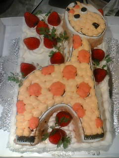 動物ケーキ キリンのケーキ デコレーションケーキのデリバリーショップ 楽天ブログ