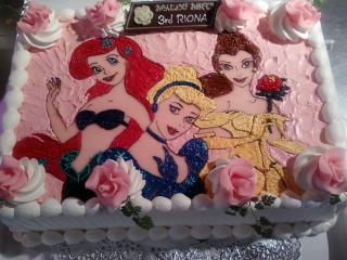 プリンセスのキャラクターケーキ デコレーションケーキのデリバリーショップ 楽天ブログ
