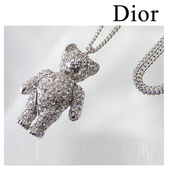 クリスチャン・ディオール ネックレス Christian Dior テディベア 