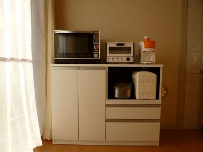 キッチンカウンター（キッチンボード）幅120cm ホワイト購入レビュー | 素敵なポタジェガーデンを目指して - 楽天ブログ
