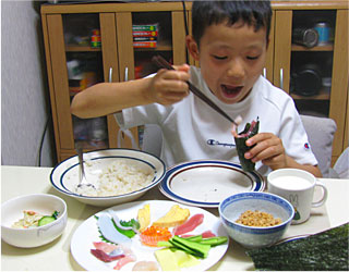 手巻き寿司 20080525