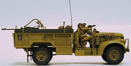 L.R.D.G デザートシボレー ＆ ブレダ20mm対空機関砲 完成