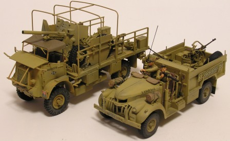 タミヤ1/35 イギリスL.R.D.G.デザートシボレー＆ブレダ20㎜対空