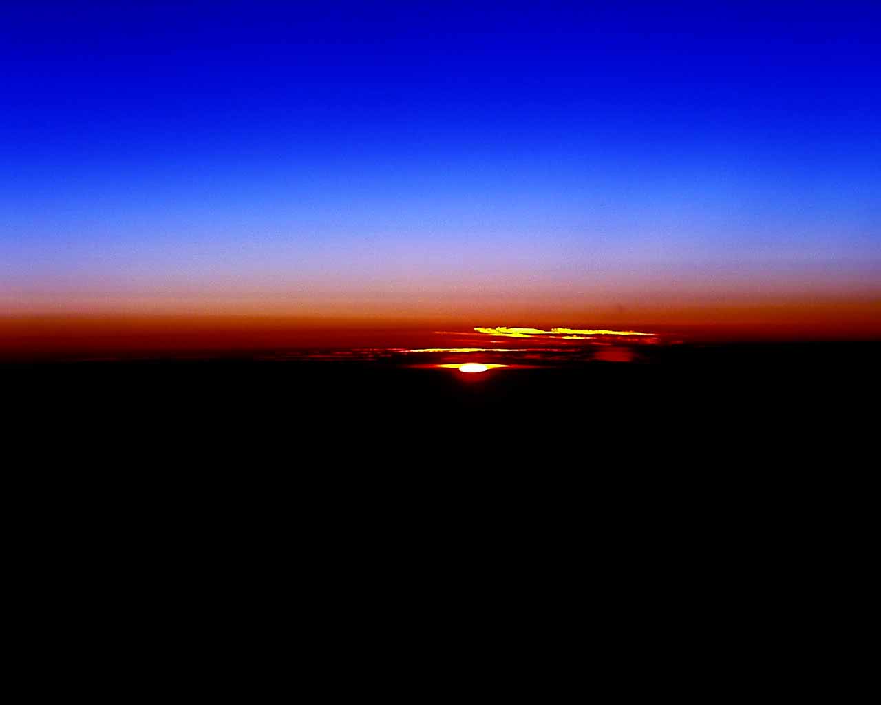 大空からの夕日 ふぉとあーと 楽天ブログ