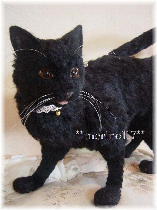 黒猫 | merinowool 羊毛フェルト作品 - 楽天ブログ