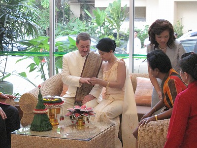 結婚指輪交換