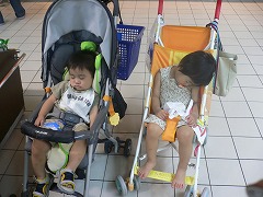 二人同時に撃沈