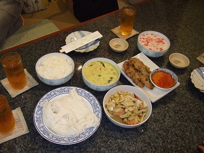 お裾分けのタイ料理