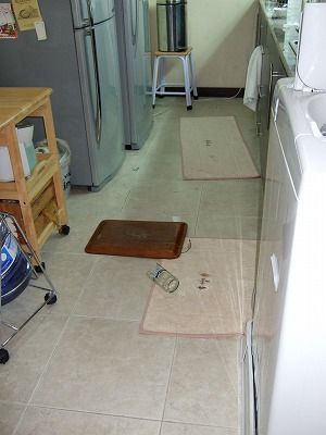 現場となった台所