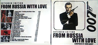 輸入サントラCD『From Russia With Love / 007ロシアより愛をこめて