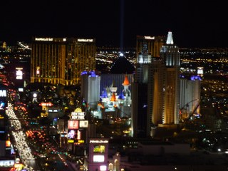 ストリップ南側の夜景