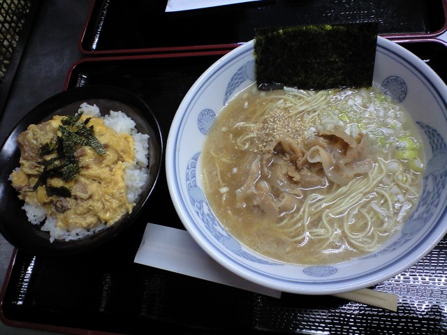 にぼし麺と玉子丼1.24