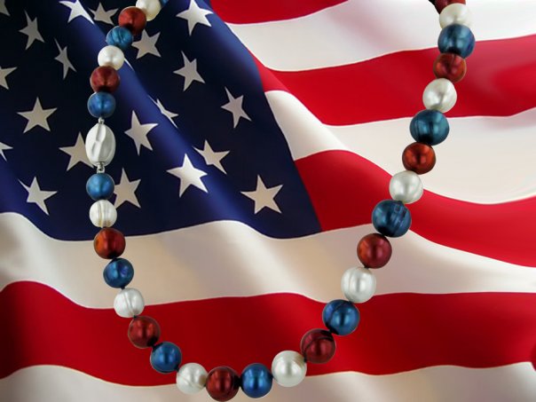 アメリカの独立記念日の淡水真珠