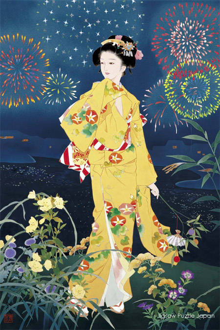 日本の美 着物姿の美人画を描いた 春代のジグソーパズルの世界４ 