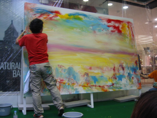 荒井良二さんのライブペインティングにGO！！ HAPPY HOURS☆のハハ道おんな道 楽天ブログ