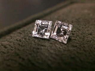 ダイヤモンドルース カレイカット0.25ctup×2（研磨屋さん） | 包丁 
