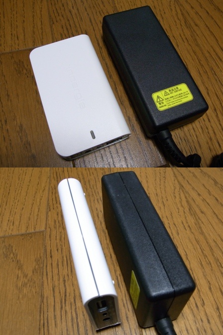 Innergie mCube Slim（サイズ比較）