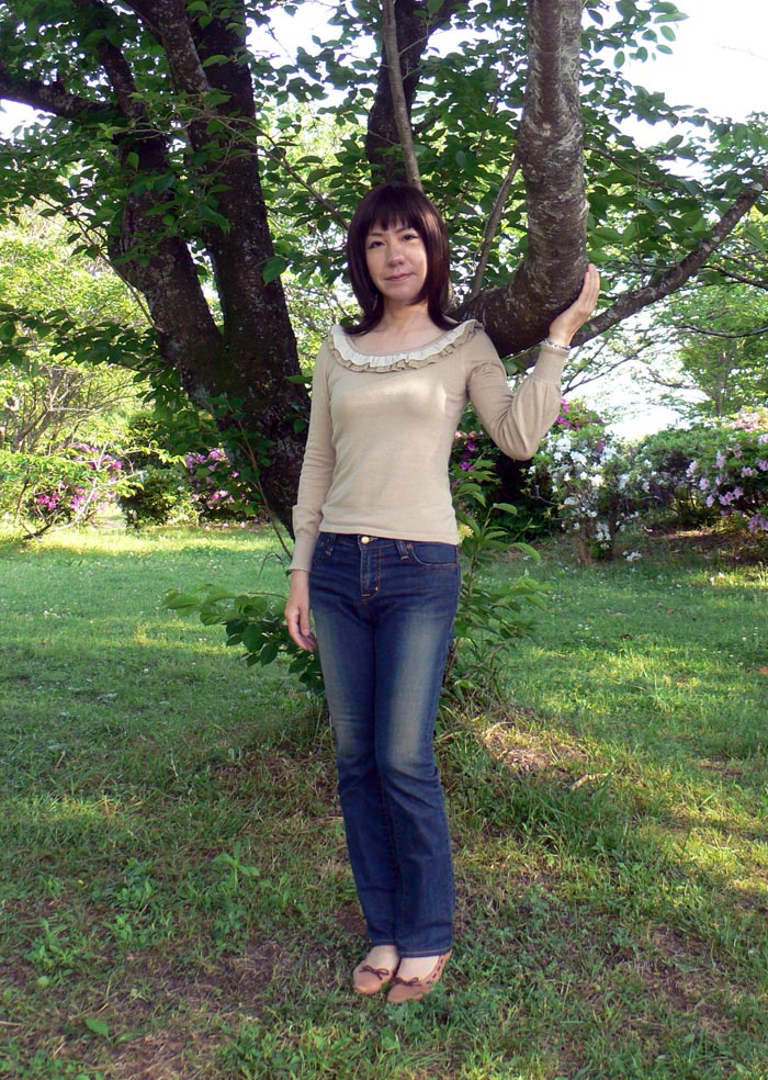  女装で外出 