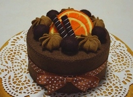 チョコオレンジのデコレーションケーキ キラキラガールズのスイーツコレクション 楽天ブログ